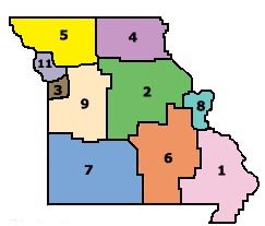 Map of Missouri